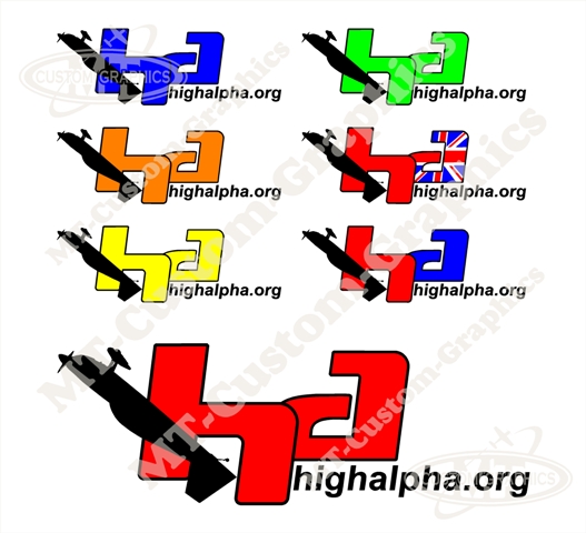 High Alpha \"HA\" graphics